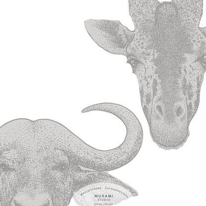 Jirafa & Búfalo